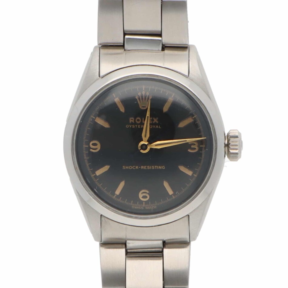 Vintage Rolex Oyster Royal wristwatch with manual winding