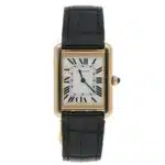 Vintage Cartier Tank Solo 24mm steel and gold watch