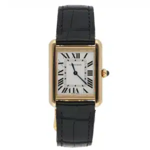 Vintage Cartier Tank Solo 24mm steel and gold watch