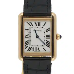 Vintage Cartier Tank Solo 24mm steel and gold watch