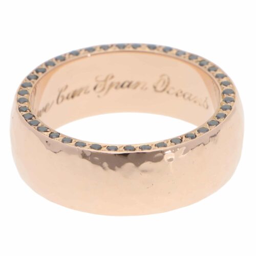 Vintage Stephen Webster Black Diamond Band in Rose Gold