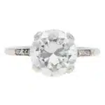 Vintage 3.02ct GIA Certified Diamond Ring in Platinum