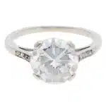 Vintage 3.02ct GIA Certified Diamond Ring in Platinum