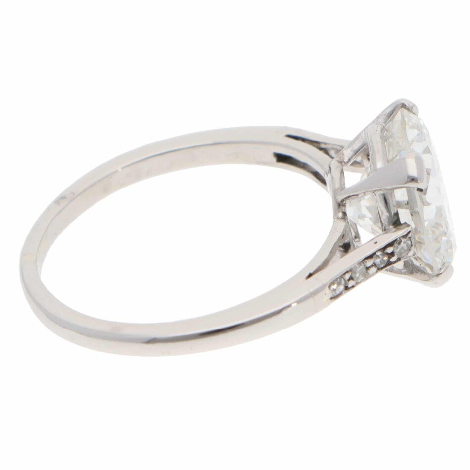 Vintage 3.02ct GIA Certified Diamond Ring in Platinum