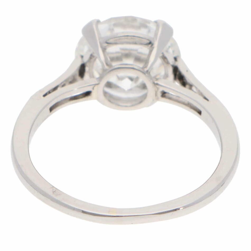 Vintage 3.02ct GIA Certified Diamond Ring in Platinum