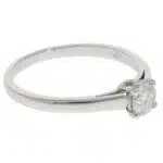 Vintage Bulgari Griffe 0.31ct Diamond Solitaire Ring in Platinum