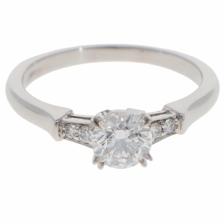 Vintage Harry Winston GIA Certified Tryst Diamond Ring