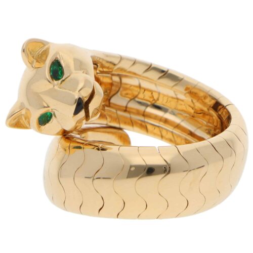 Vintage Cartier Panthère Lakarda Ring in Yellow Gold