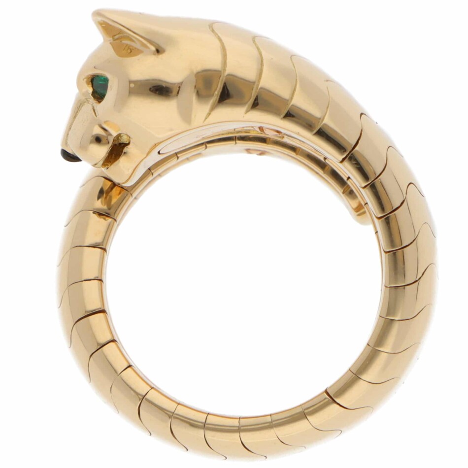 Vintage Cartier Panthère Lakarda Ring in Yellow Gold