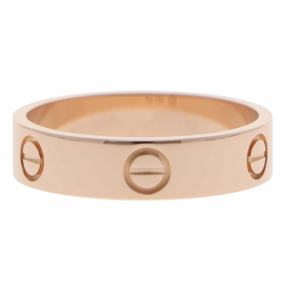 Vintage Cartier LOVE Ring in Rose Gold, Size 63