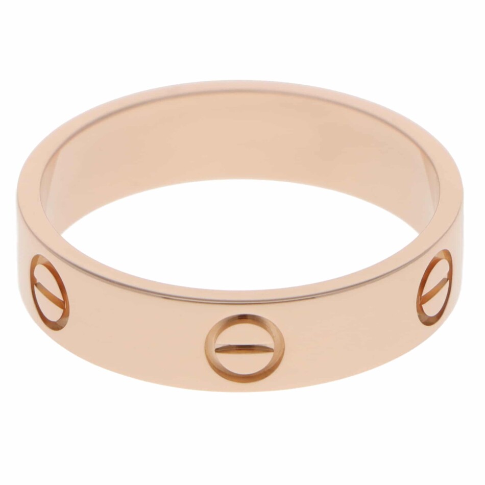 Vintage Cartier LOVE Ring in Rose Gold, Size 63