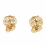 Vintage Tiffany & Co. Diamond Floral Earrings in Yellow Gold