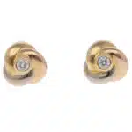 Vintage Cartier Baby Trinity Diamond Stud Earrings