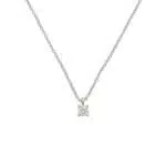 Vintage Tiffany & Co. Diamond Solitaire Necklace in Platinum