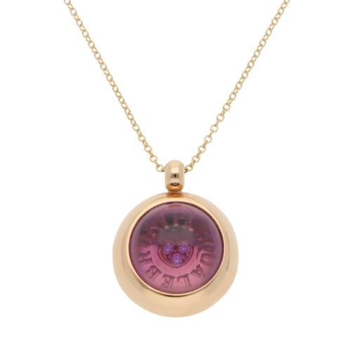 Vintage Pasquale Bruni Amethyst and Diamond Pendant Necklace
