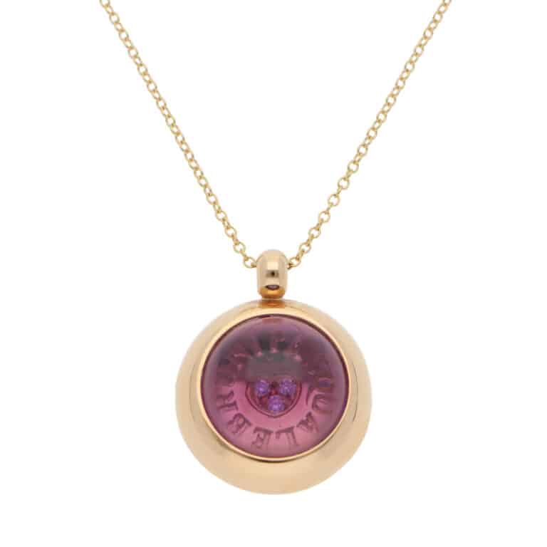 Vintage Pasquale Bruni Amethyst and Diamond Pendant Necklace