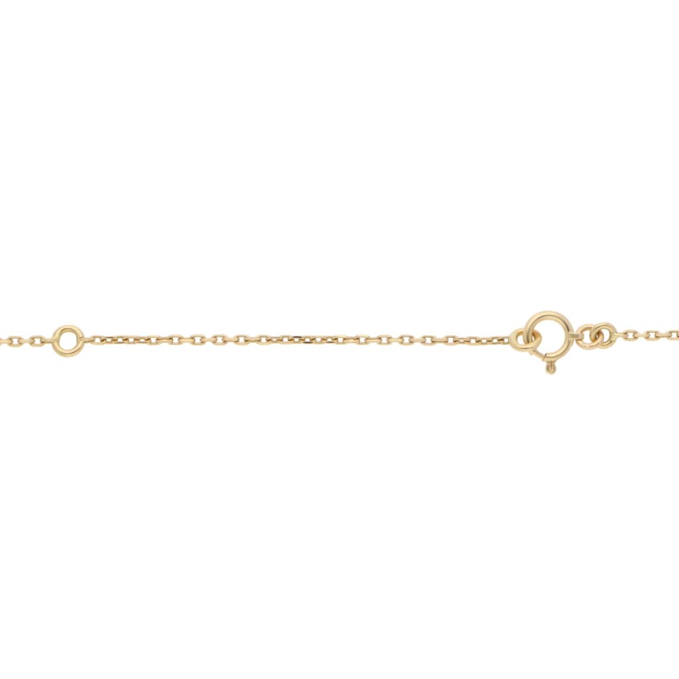 Vintage Van Cleef & Arpels Onyx Alhambra Pendant in Yellow Gold