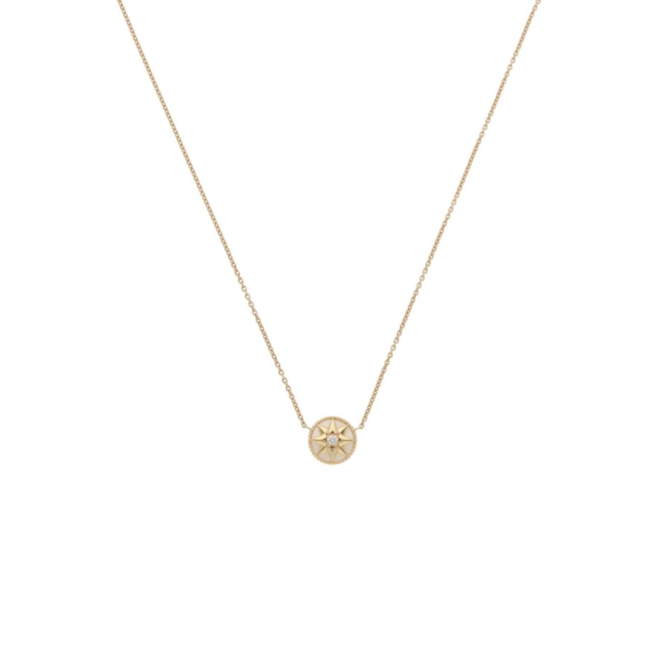 Vintage Christian Dior Rose des Vents Mothe of Pearl Necklace