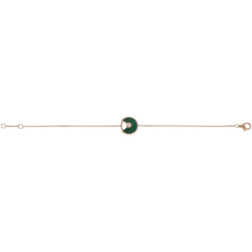 Vintage Amulette de Cartier XS Malachite and Diamond Bracelet