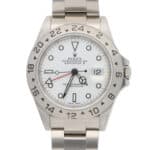 VIntage 2002 Rolex Explorer II with polar white dial