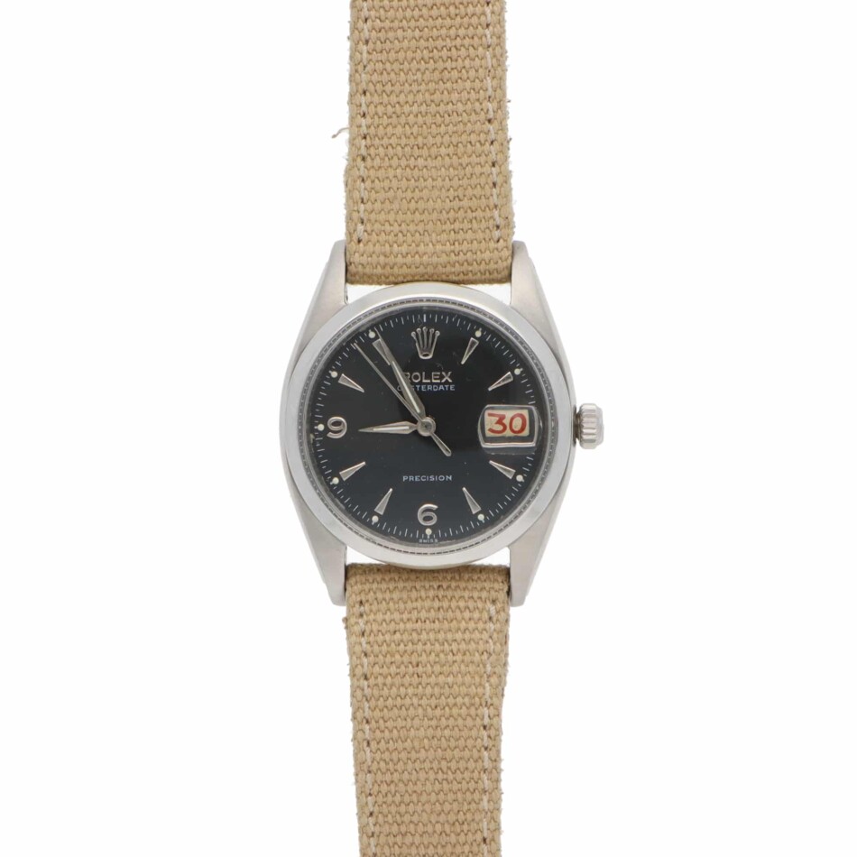 Vintage Rolex Oysterdate Precision with black and red dates