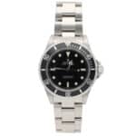 Vintage Rolex Submariner Watch with Black Gloss Dial