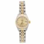 Vintage 1990 Rolex Oyster Datejust Wristwatch in Steel and Gold