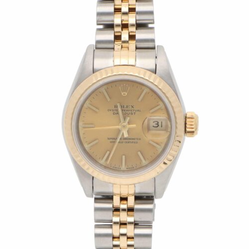 Vintage Rolex Datejust 26mm Steel and Yellow Gold Wristwatch