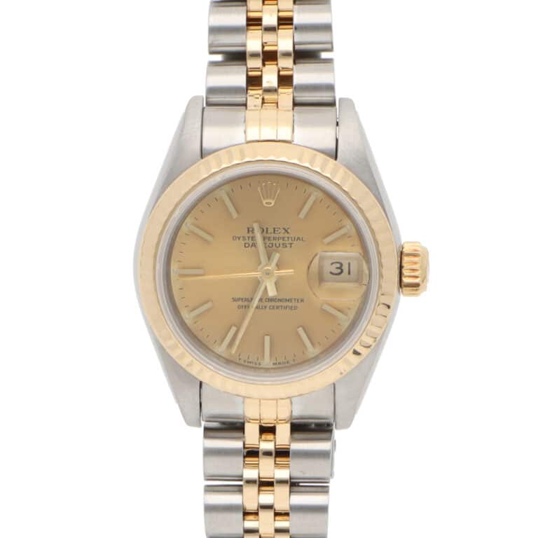 Vintage Rolex Datejust 26mm Steel and Yellow Gold Wristwatch