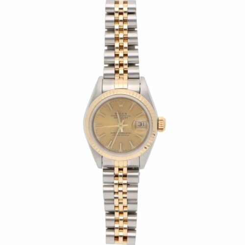 Vintage Rolex Datejust 26mm Steel and Yellow Gold Wristwatch