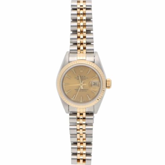 Vintage Rolex Datejust 26mm Steel and Yellow Gold Wristwatch