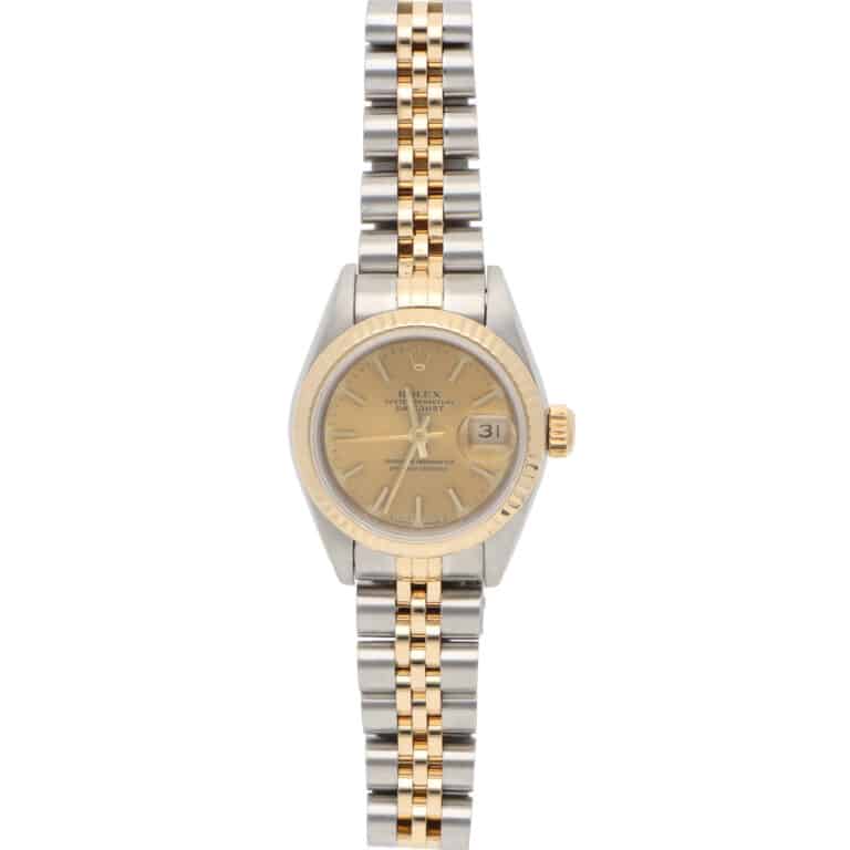 Vintage Rolex Datejust 26mm Steel and Yellow Gold Wristwatch