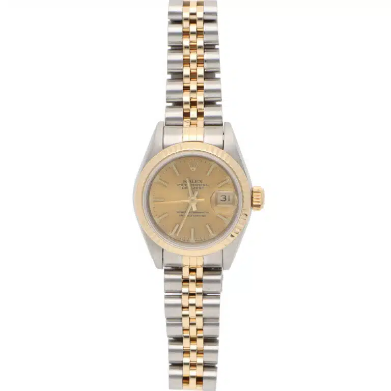 Vintage Rolex Datejust 26mm Steel and Yellow Gold Wristwatch