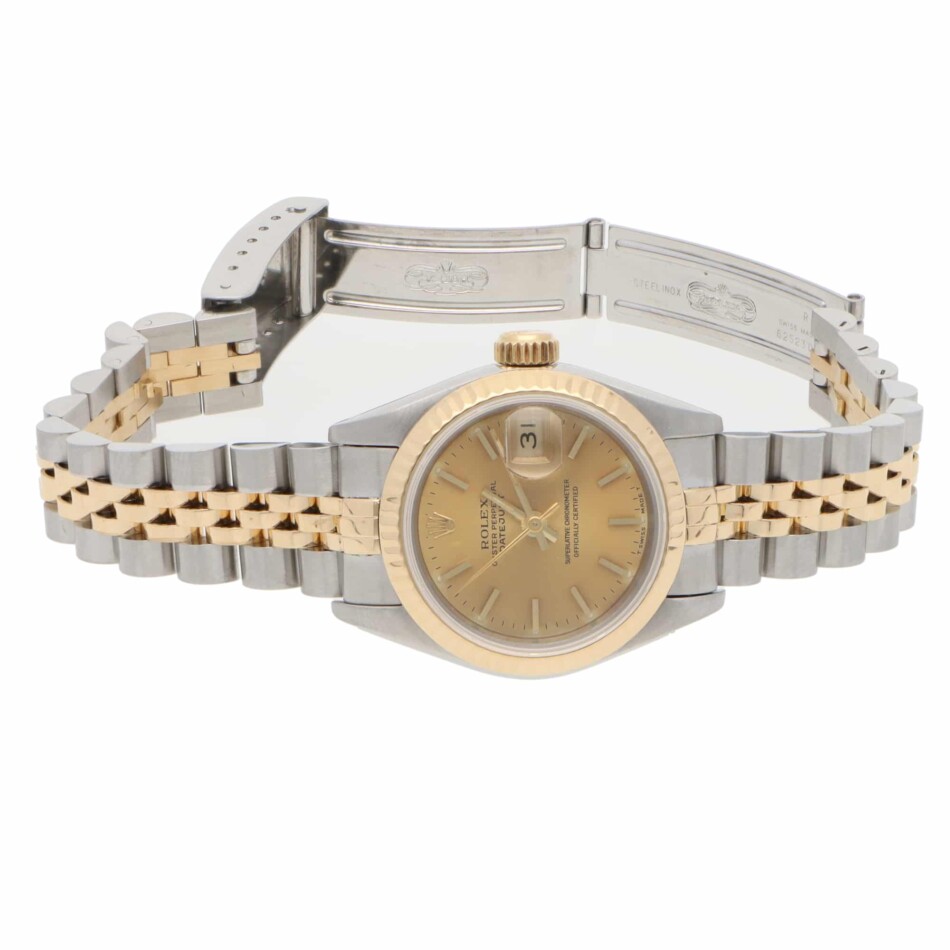 Vintage Rolex Datejust 26mm Steel and Yellow Gold Wristwatch