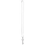 Vintage Theo Fennell Diamond Key Necklace in White Gold