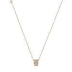 Vintage Bulgari B.zero1 Pavé Diamond Necklace in Rose Gold