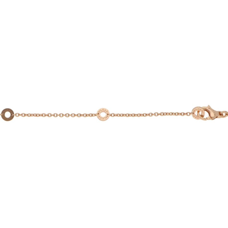 Vintage Bulgari B.zero1 Pavé Diamond Necklace in Rose Gold