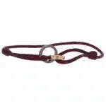 Vintage Cartier LOVE Diamond and Ceramic Purple Cord Bracelet