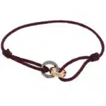 Vintage Cartier LOVE Diamond and Ceramic Purple Cord Bracelet