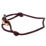 Vintage Cartier LOVE Diamond and Ceramic Purple Cord Bracelet