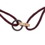 Vintage Cartier LOVE Diamond and Ceramic Purple Cord Bracelet