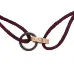 Vintage Cartier LOVE Diamond and Ceramic Purple Cord Bracelet