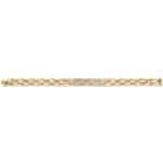 Vintage Cartier Maillon Panthère Diamond Bracelet in Yellow Gold