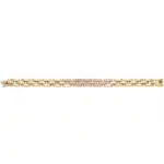 Vintage Cartier Maillon Panthère Diamond Bracelet in Yellow Gold