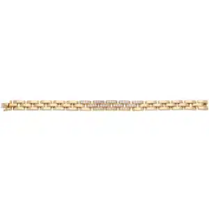 Vintage Cartier Maillon Panthère Diamond Bracelet in Yellow Gold