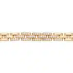 Vintage Cartier Maillon Panthère Diamond Bracelet in Yellow Gold