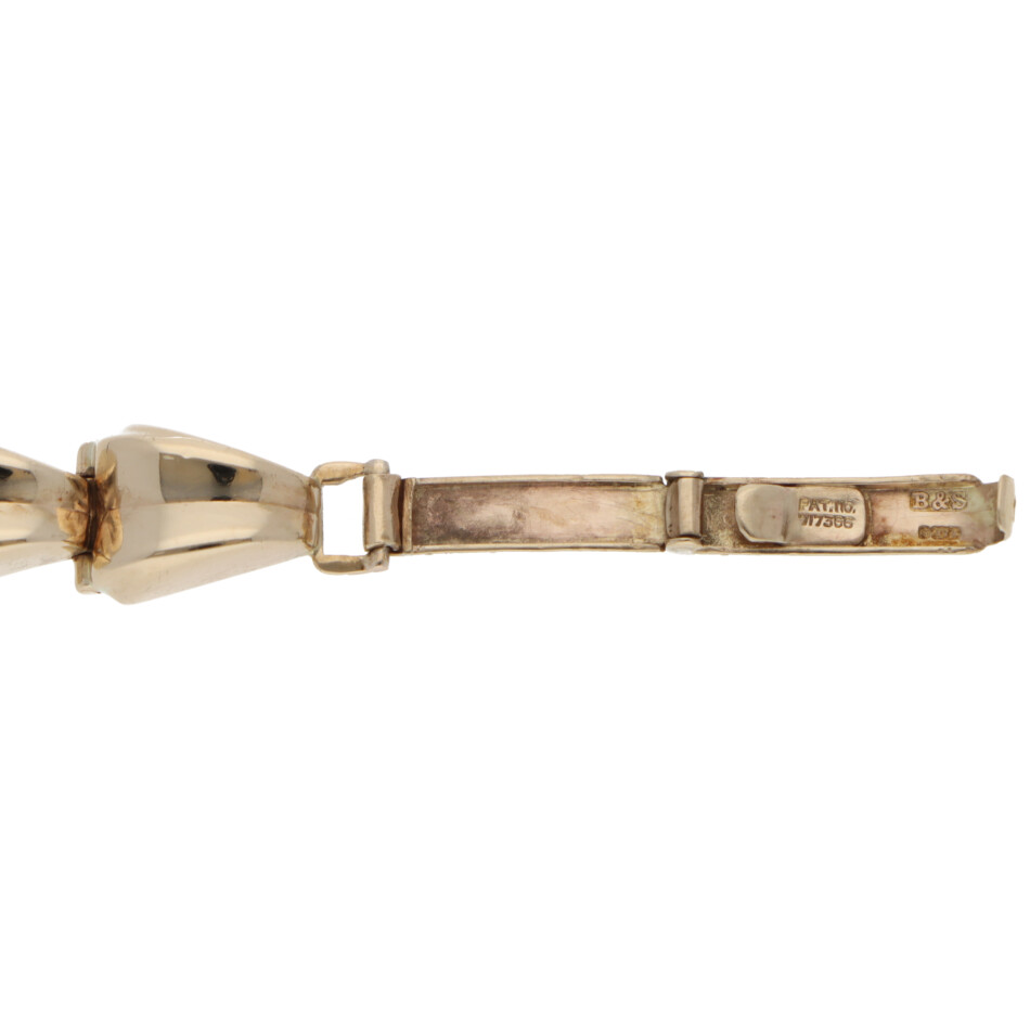 Vintage 1958 Victorian Amethyst Link Bracelet in Yellow Gold