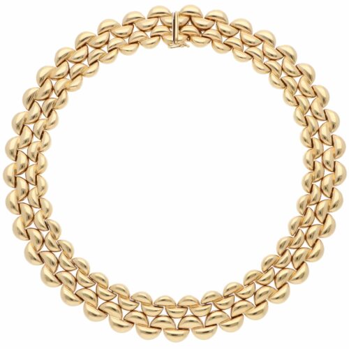 Vintage 1996 Cartier Fancy Link Necklace in Yellow Gold