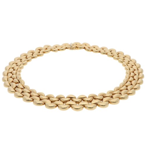 Vintage 1996 Cartier Fancy Link Necklace in Yellow Gold