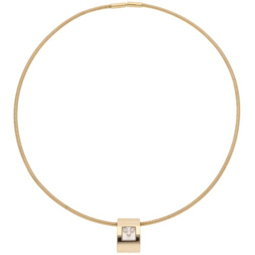 Vintage Chopard Happy Sport Diamond Pendant Necklace
